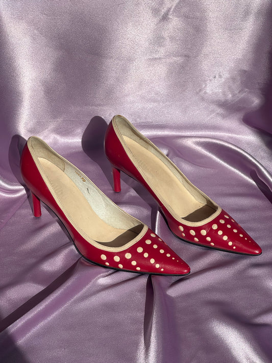 Mollini Polka dot heels Y2k 39