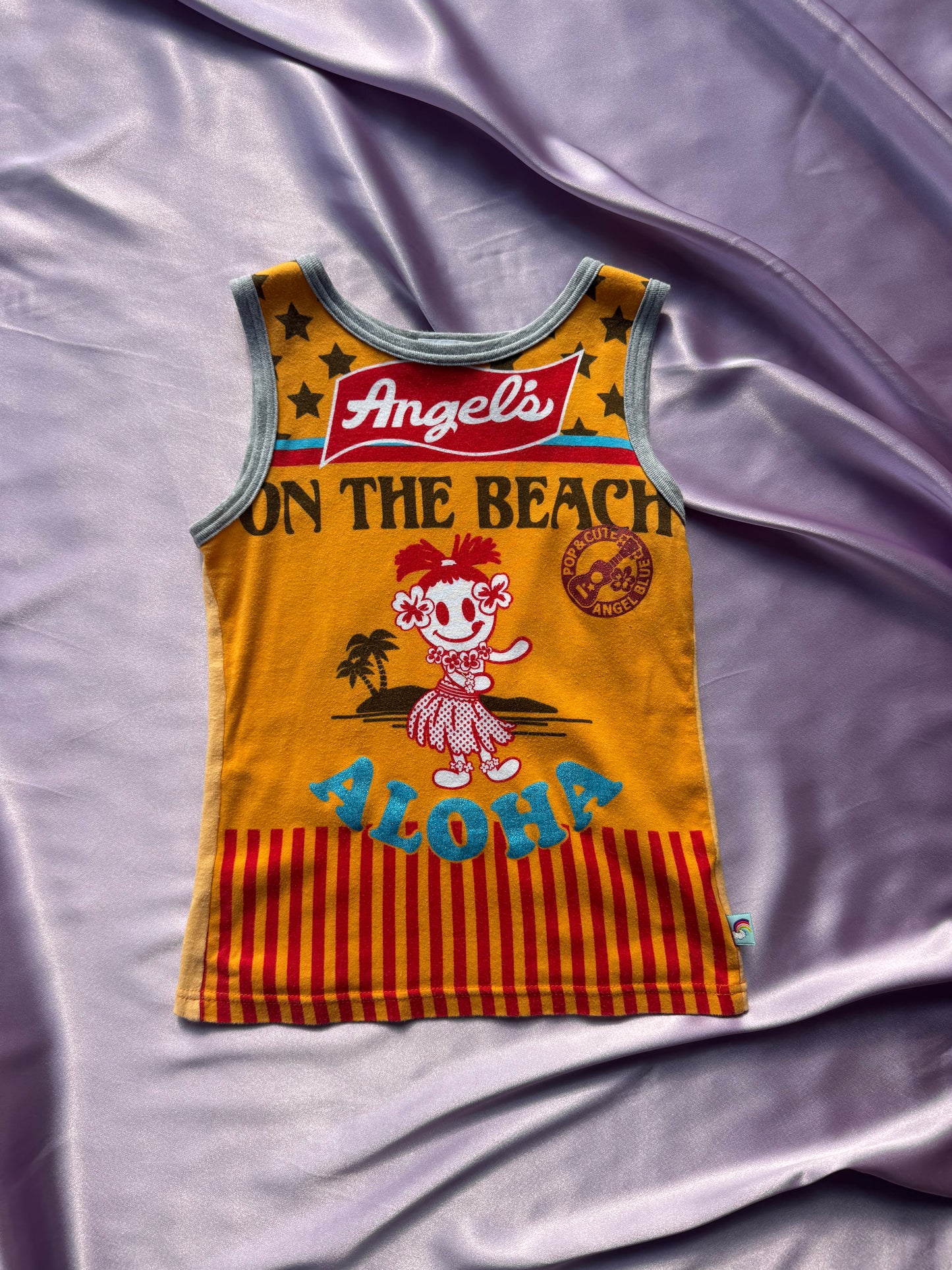 Angel Blue Vintage Beach tank