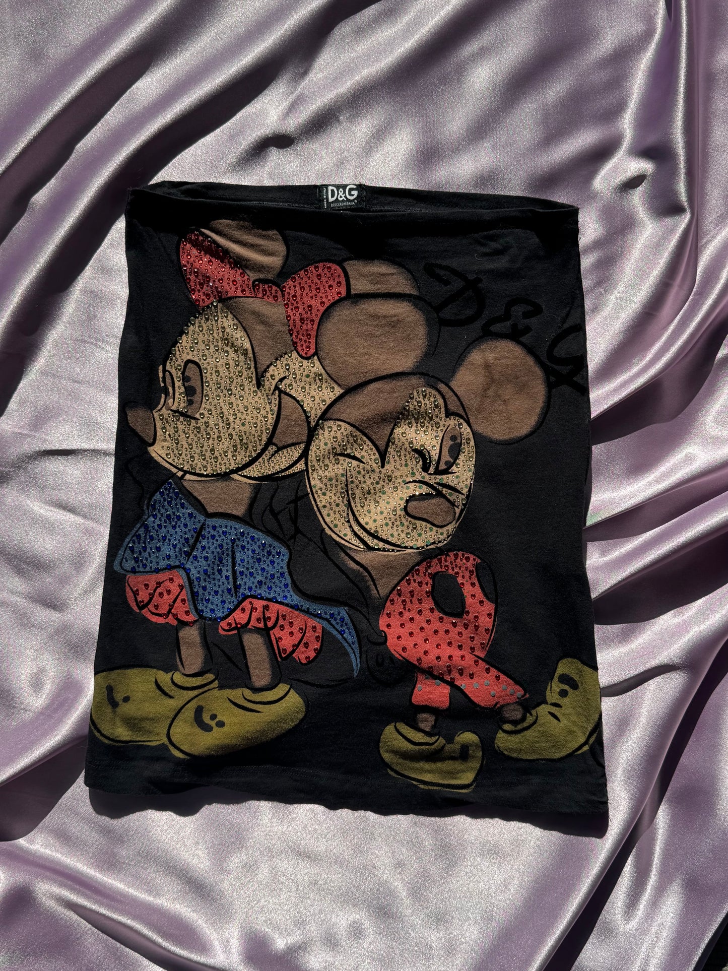D&G Mickey and Minnie boobtube top