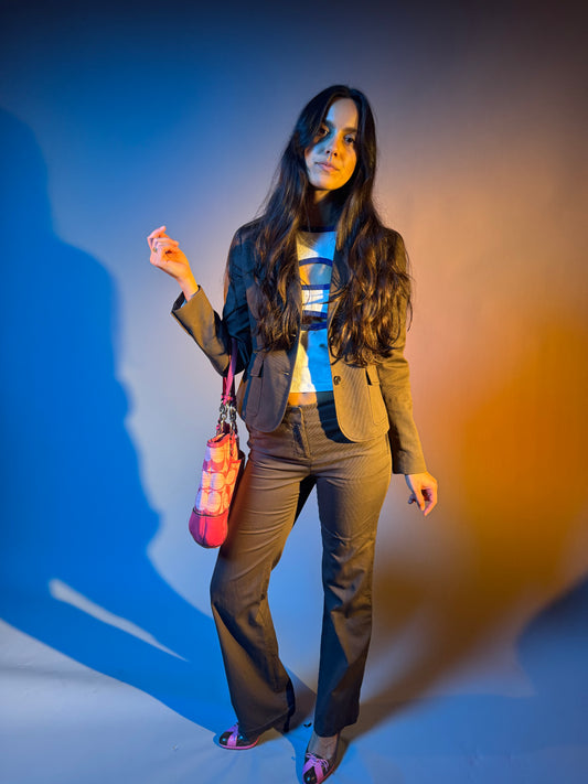 Vintage J-crew chocolate brown suit