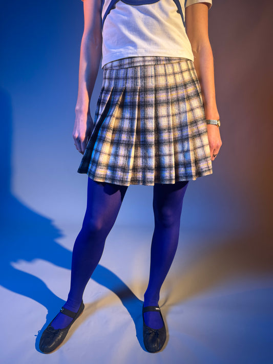 B+AB plaid scort Skirt