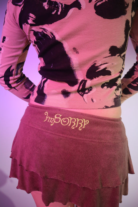 "Im Sorry" skirt by Petra Collins
