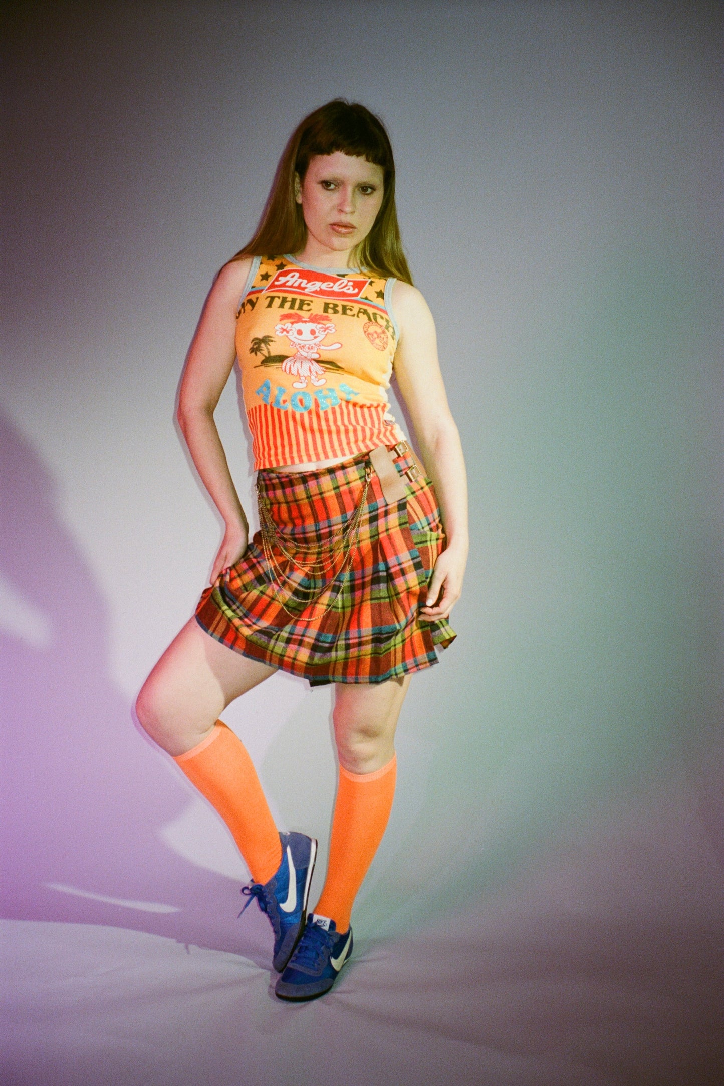 Angel Blue Vintage Beach tank