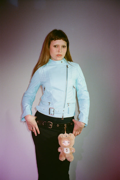 Sky Blue Moto jacket