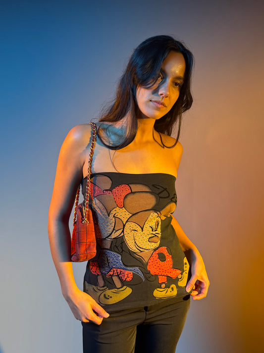 D&G Mickey and Minnie boobtube top