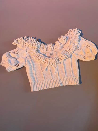 Maryam Nassir Zadeh 'shoreline' cotton knit crop top