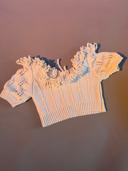 Maryam Nassir Zadeh 'shoreline' cotton knit crop top