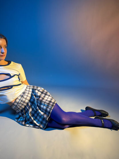 B+AB plaid scort Skirt