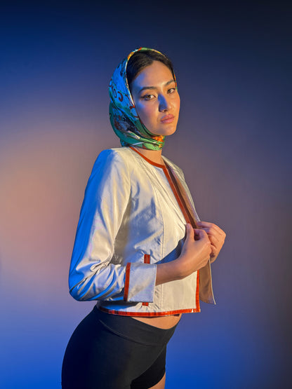 Vintage Sorrento souvenir scarf