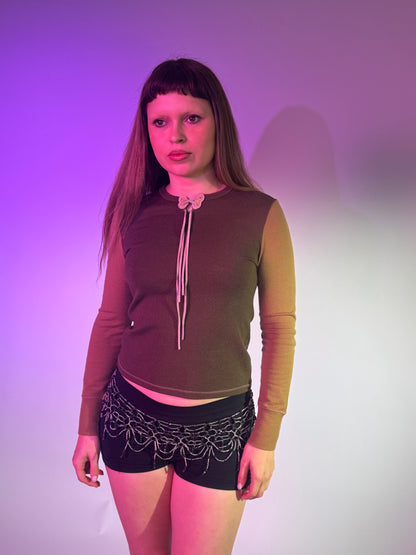 Miu Miu 1999 Butterfly top