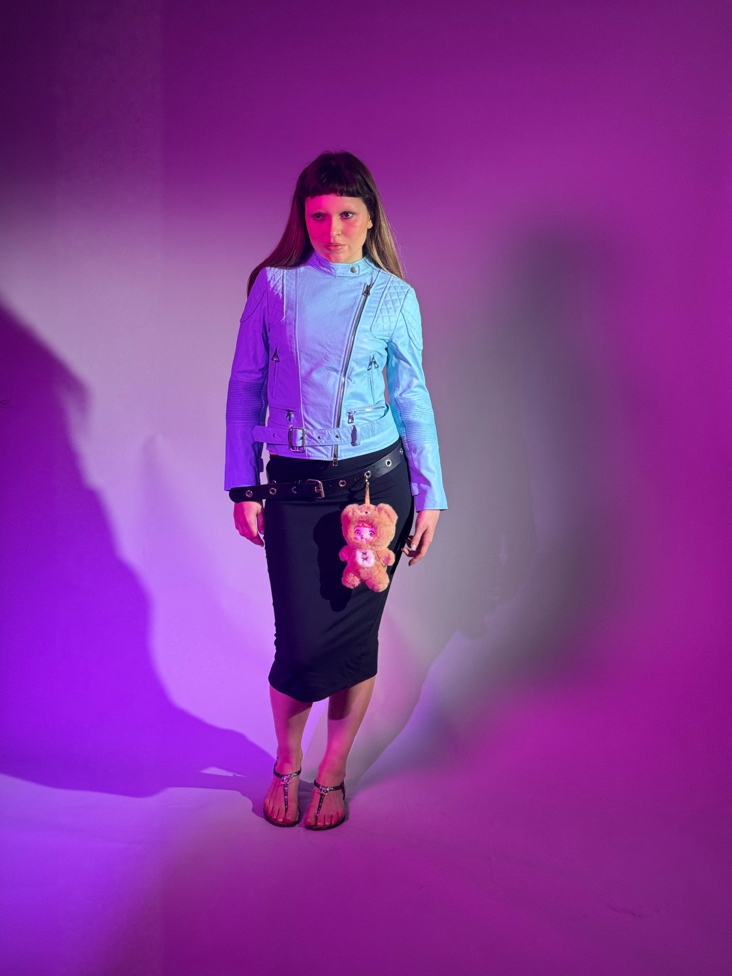 Sky Blue Moto jacket