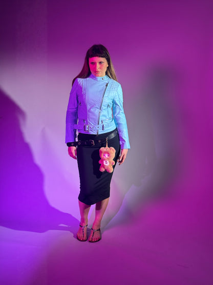 Sky Blue Moto jacket