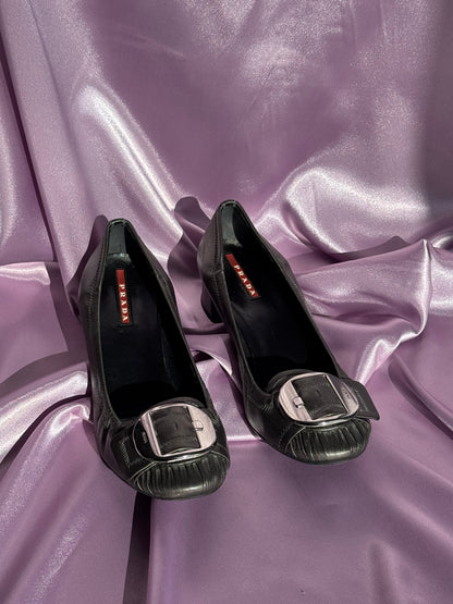 Prada buckle heels 38
