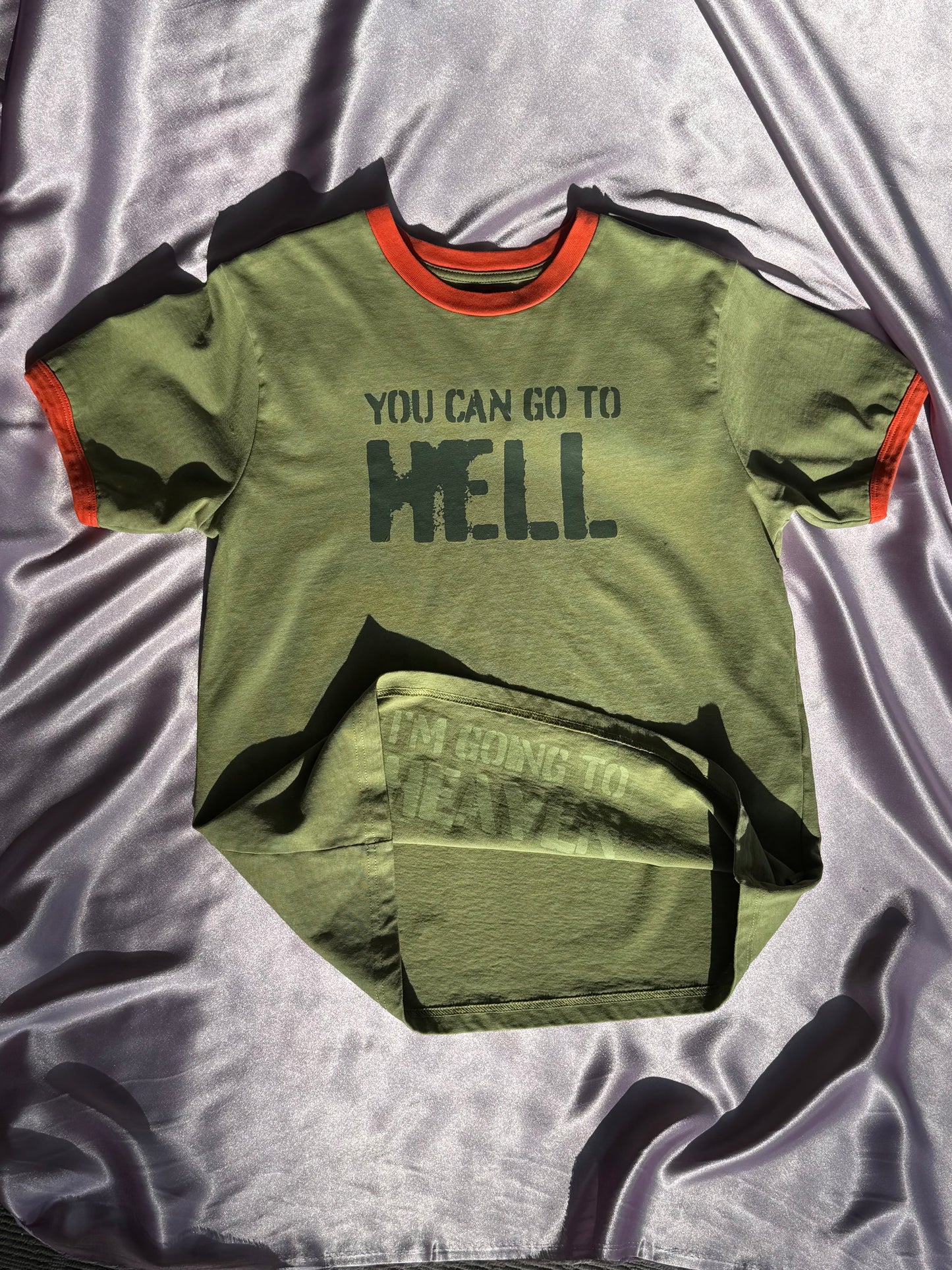 Heaven by Marc Jacobs Go To Hell Ringer T-Shirt