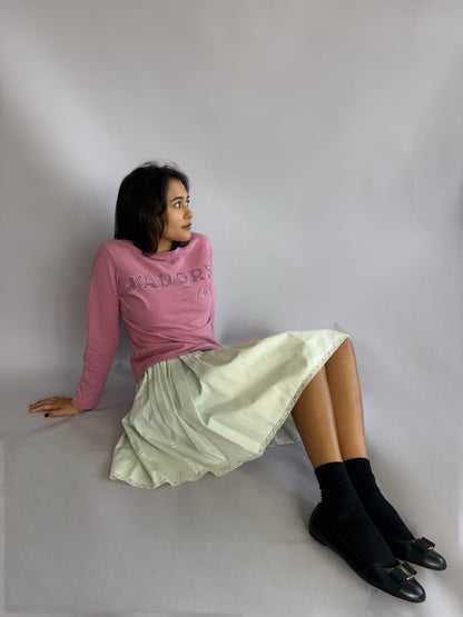 Miu Miu Faded Demin Skirt