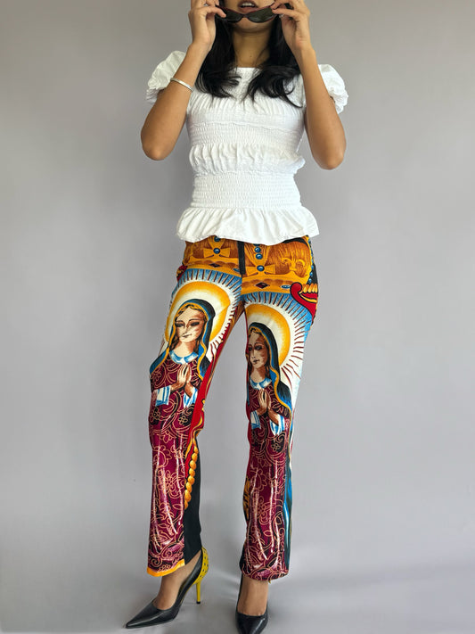 90s Love love Mother Mary Pants