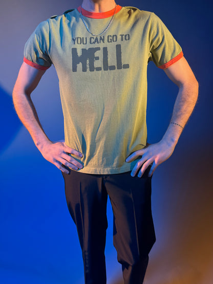 Heaven by Marc Jacobs Go To Hell Ringer T-Shirt