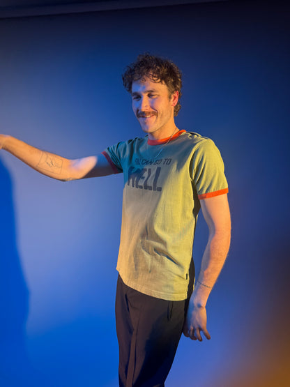 Heaven by Marc Jacobs Go To Hell Ringer T-Shirt